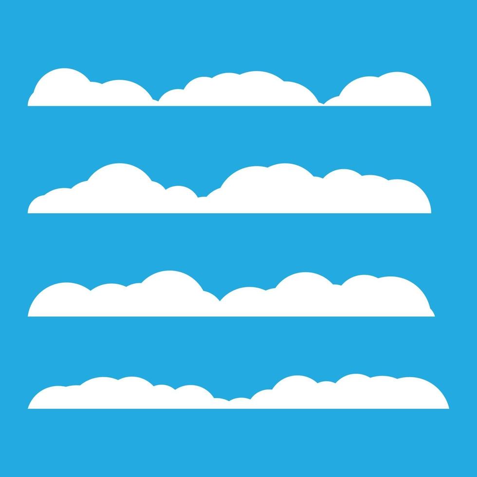 Cloud template vector