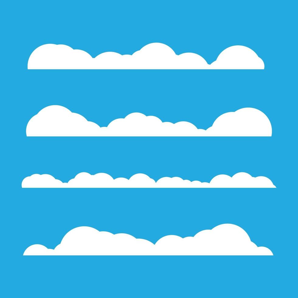 Cloud template vector