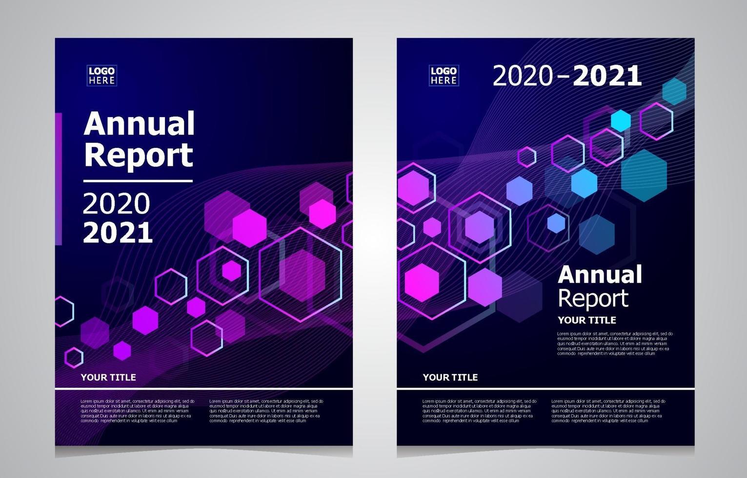 Annual Report Template vector