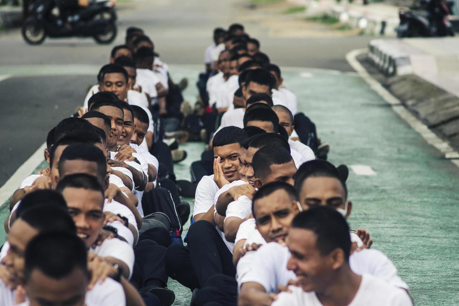 Sorong, West Papua, Indonesia 2021- Indonesian Police non-commissioned candidates photo