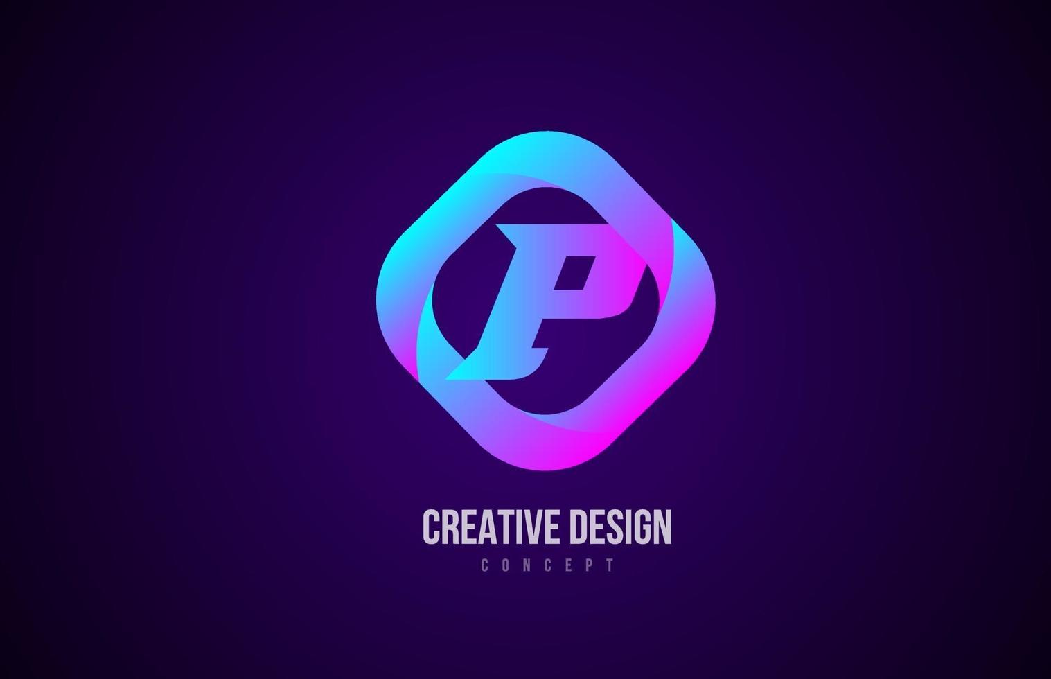 Alphabet letter logo icon for business and company. Creative template vector