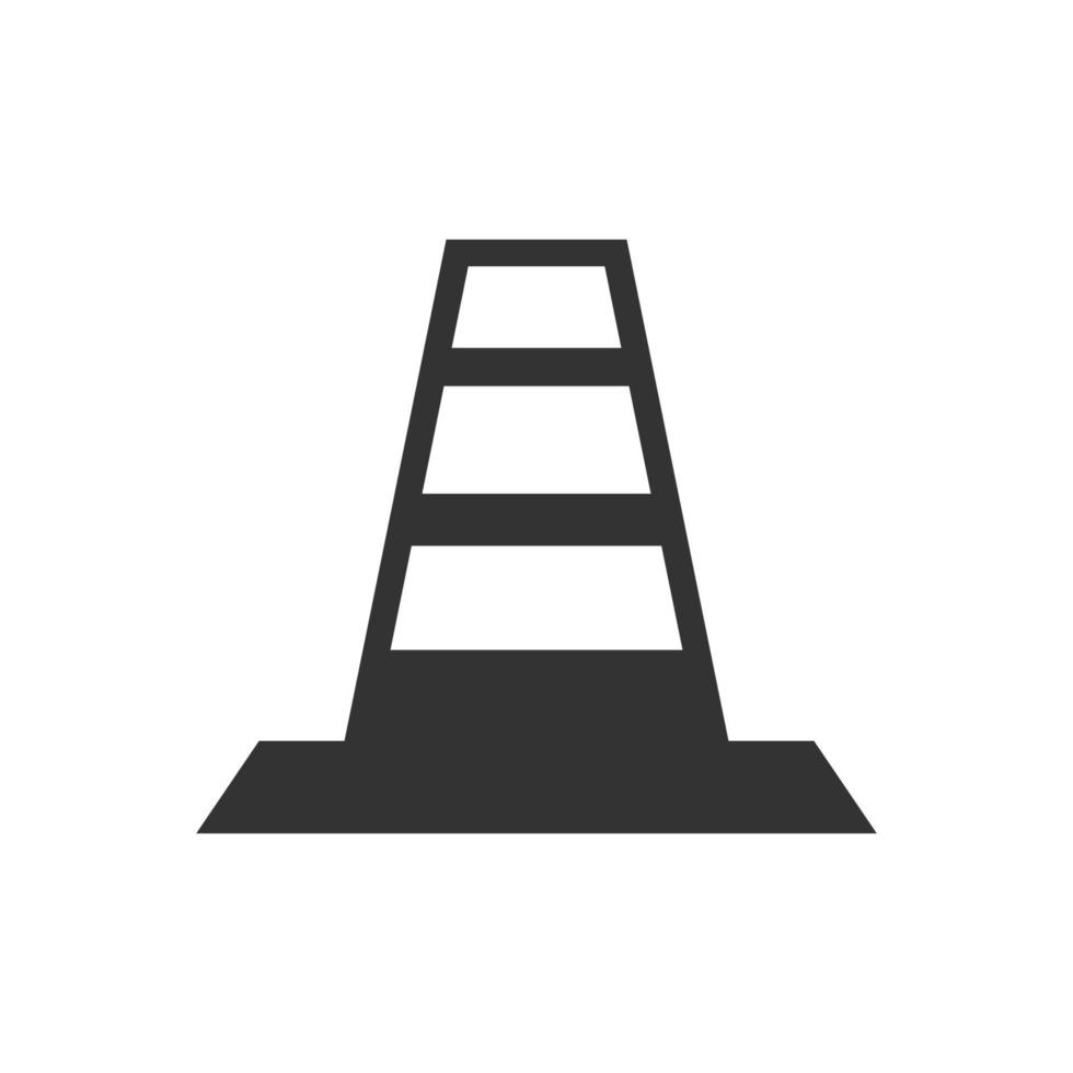traffic cone isolated vector icon