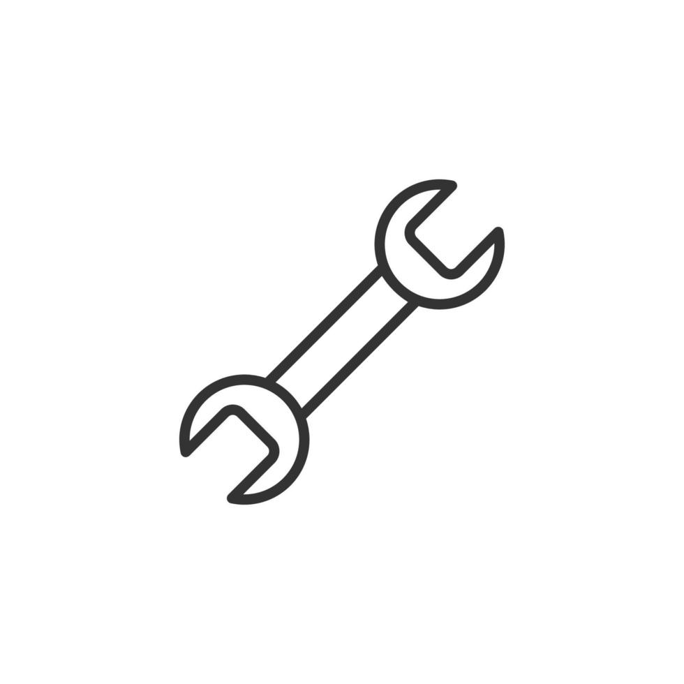 wrench tool isolated vector icon