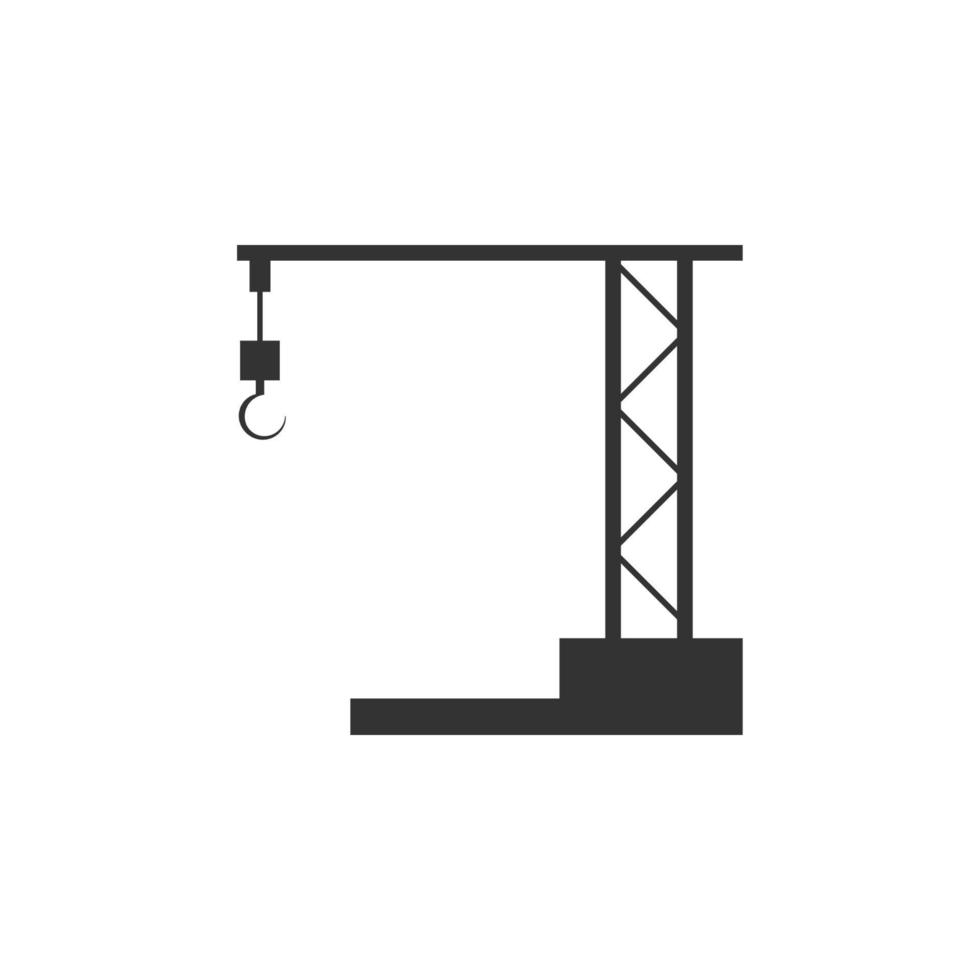 crane isolated vector icon