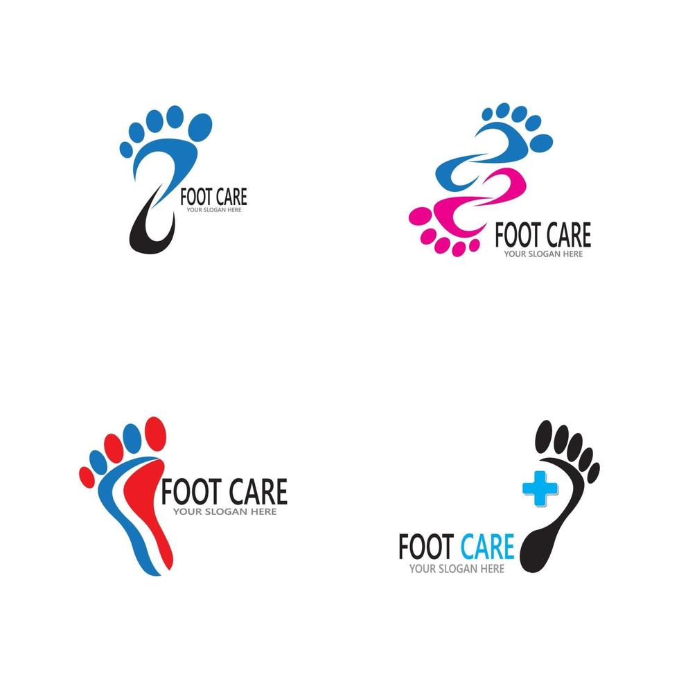 Foot care health icon and symbol vector