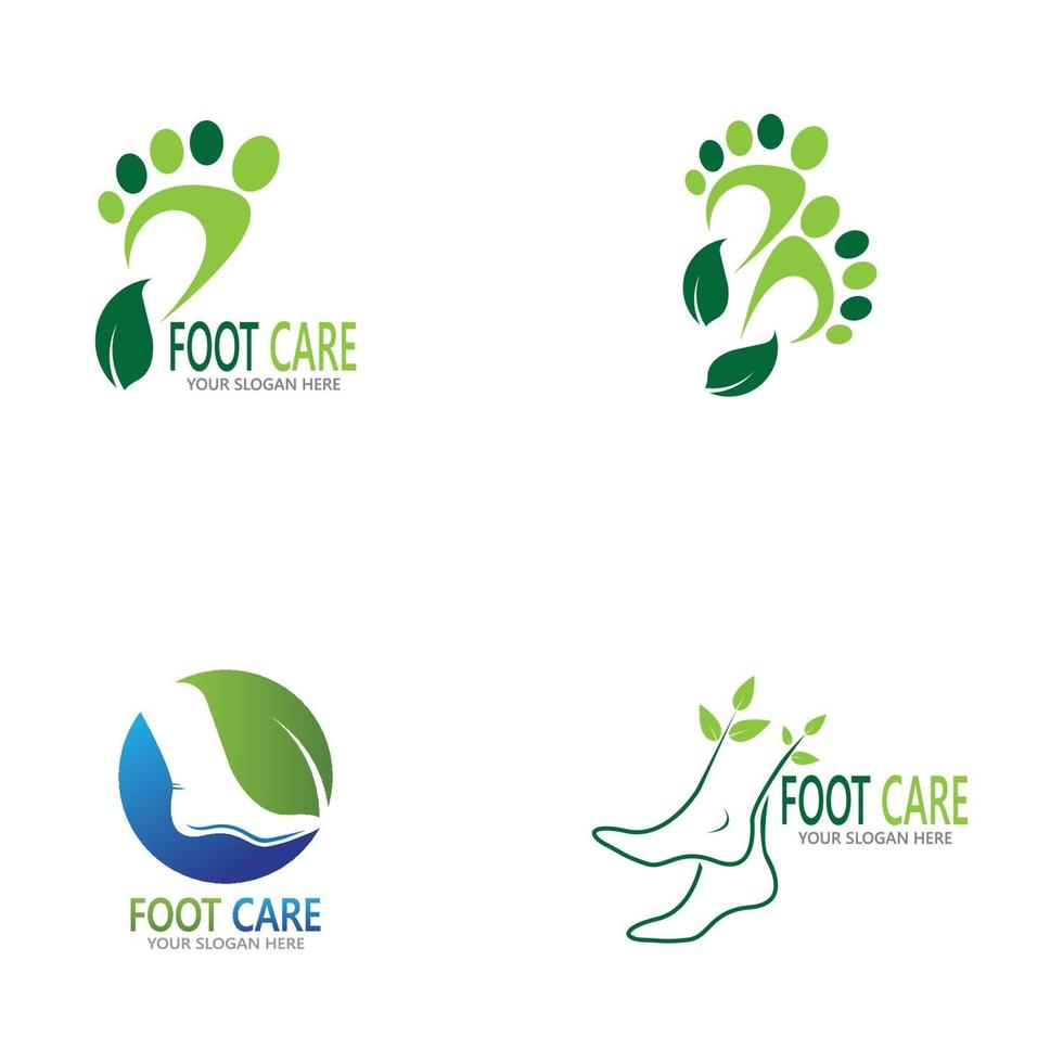 Foot care health icon and symbol vector