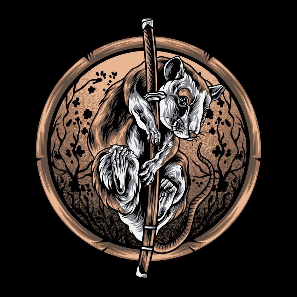 The Mouse And Sword vector