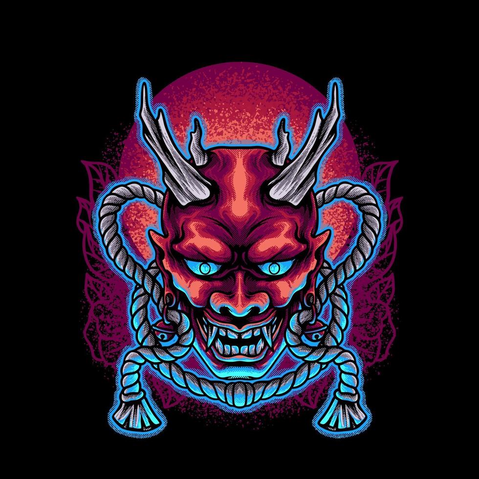 Devil Mask Japan vector