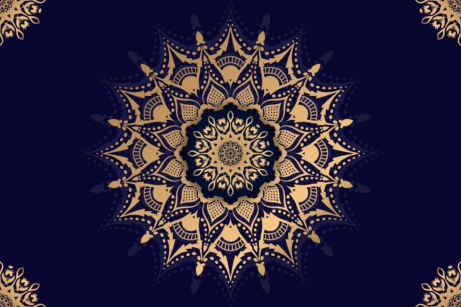 Fondo de diseño de mandala ornamental de lujo vector