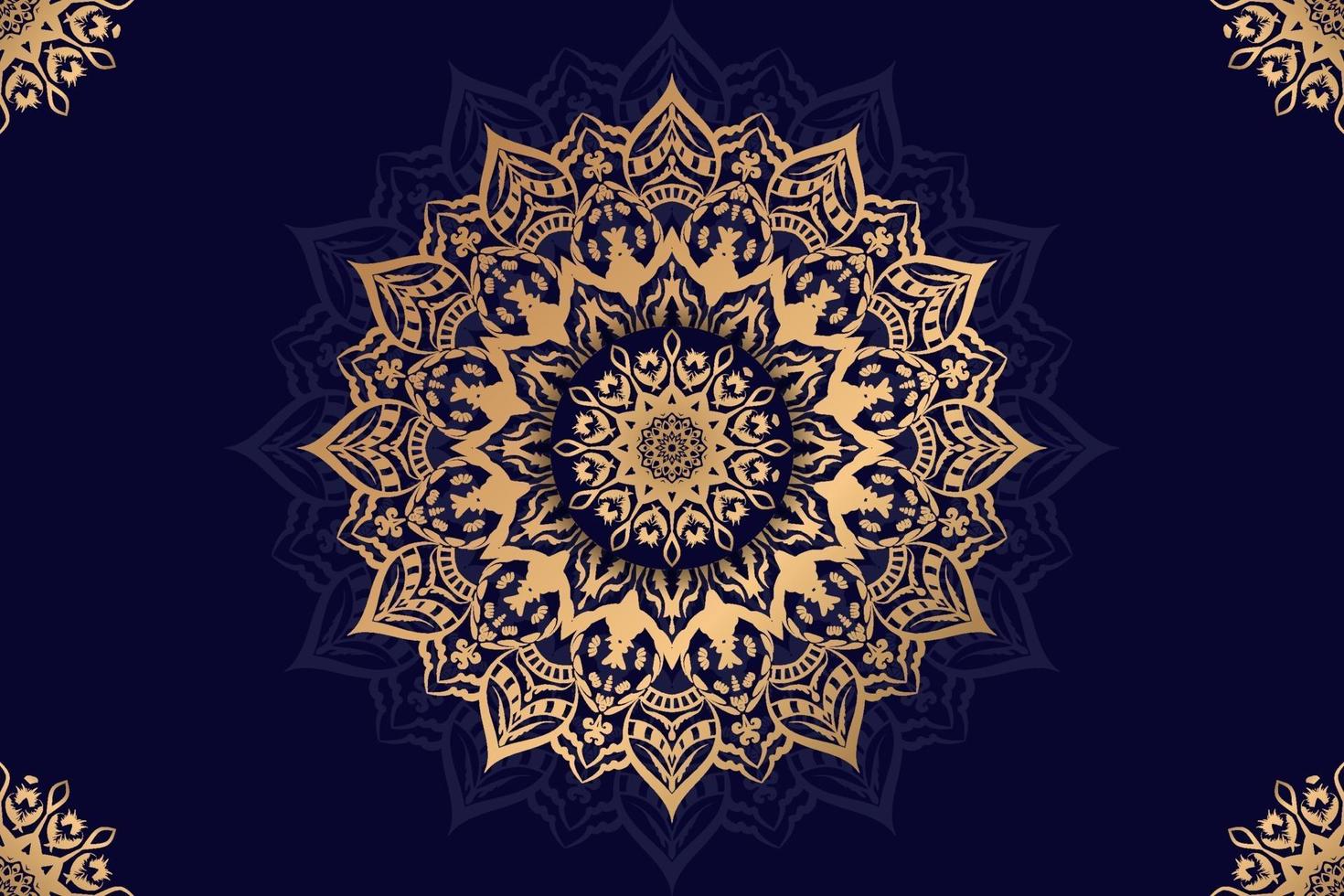 luxury ornamental mandala design background vector