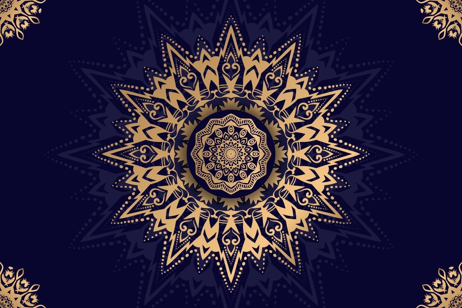 luxury ornamental mandala design background vector