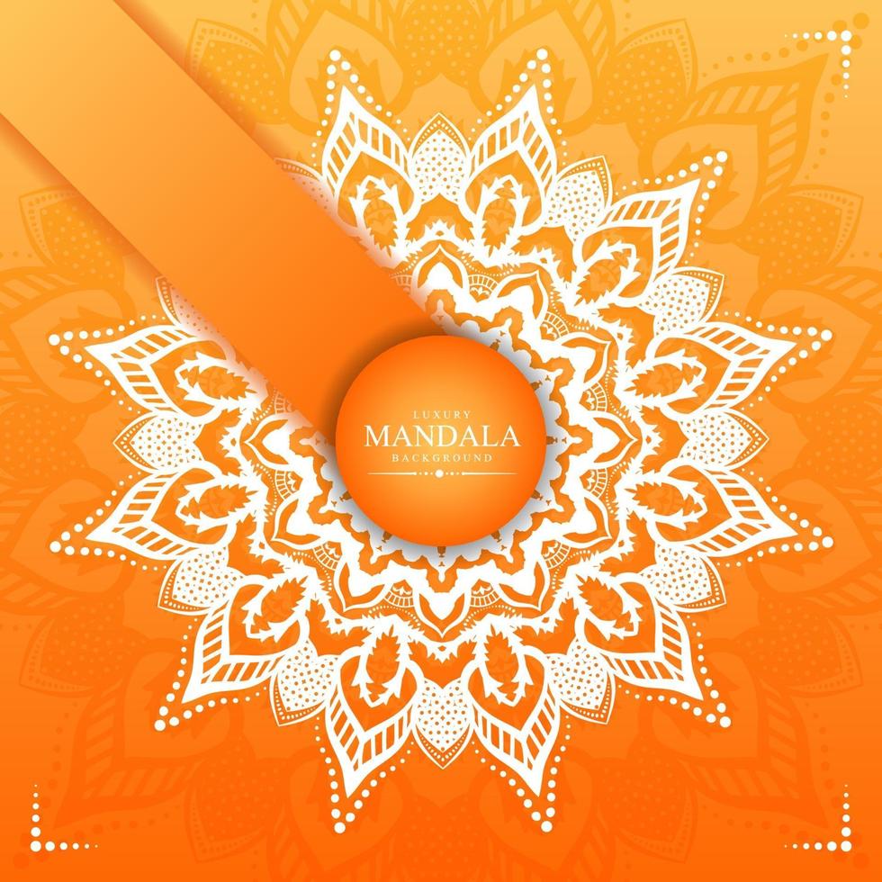 Fondo de diseño de mandala ornamental de lujo vector