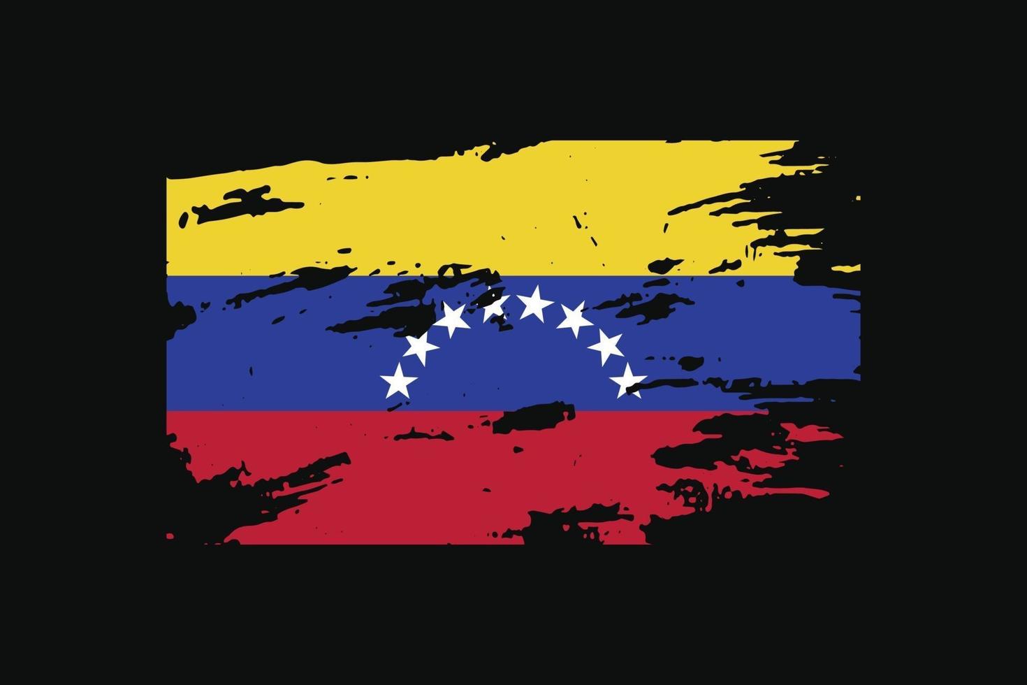 bandera de estilo grunge de venezuela. ilustración vectorial. vector