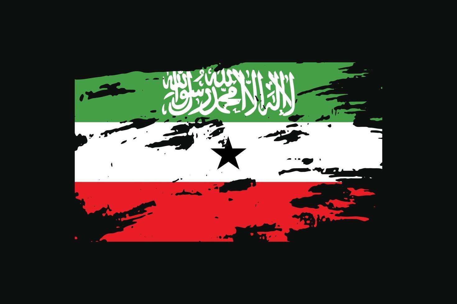 Grunge Style Flag of the Somaliland. Vector illustration.