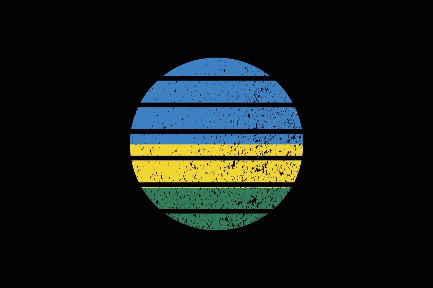 Grunge Style Flag of the Rwanda. Vector illustration.