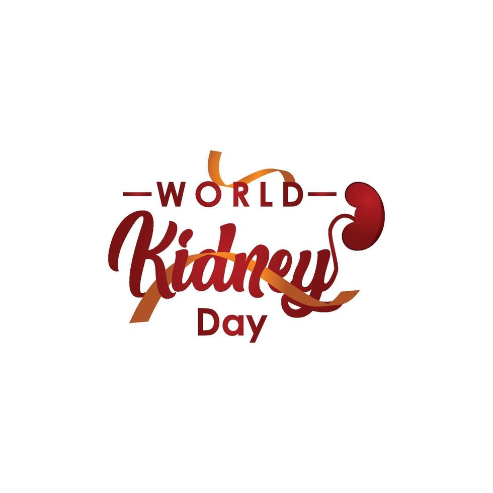 World Kidney Day Vector For Print and Celebrate