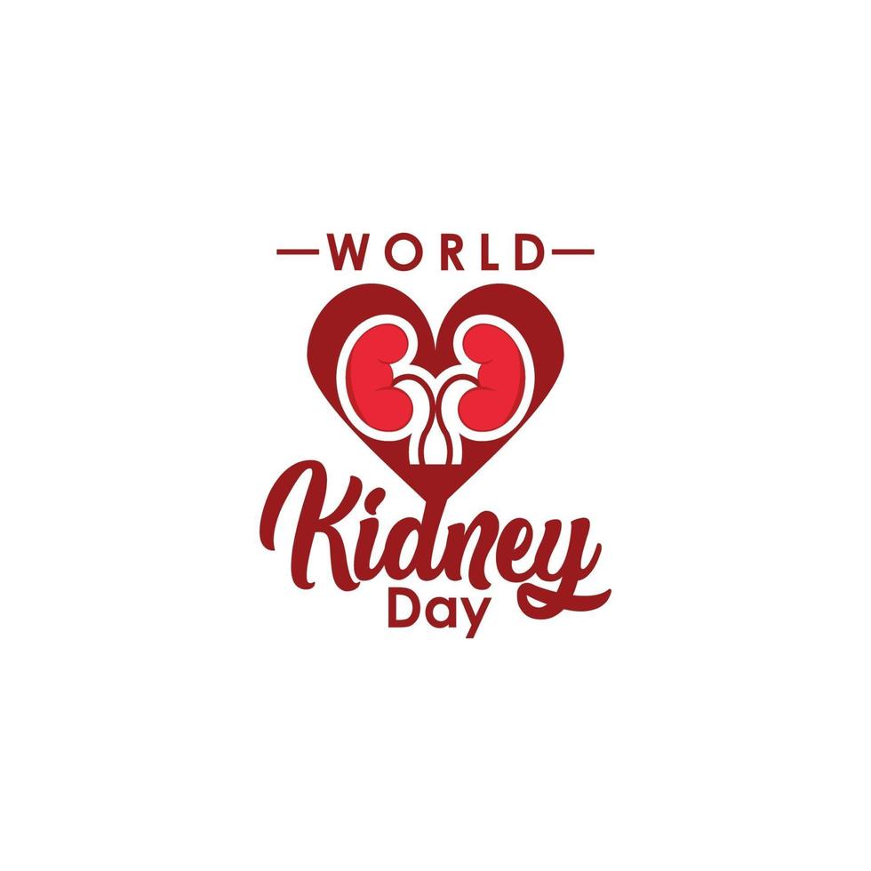 World Kidney Day Vector For Print and Celebrate