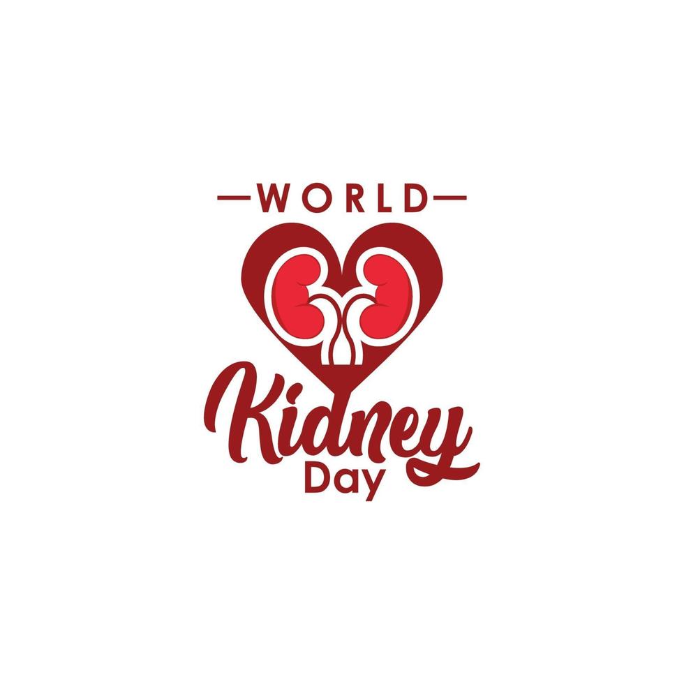 World Kidney Day Vector For Print and Celebrate