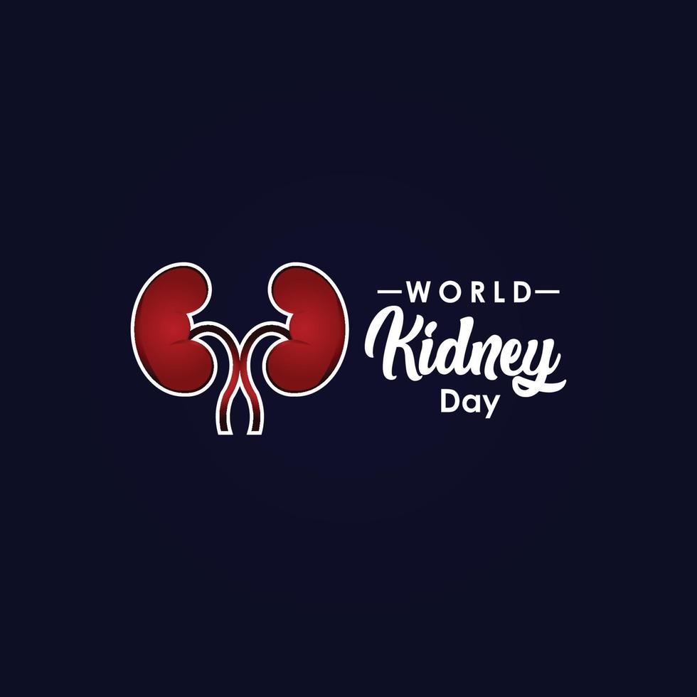 World Kidney Day Vector For Print and Celebrate