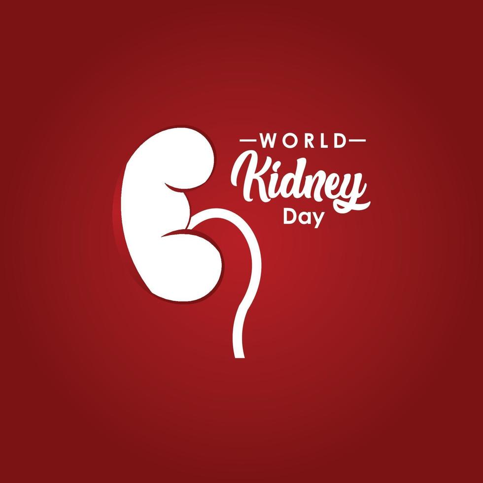 World Kidney Day Vector For Print and Celebrate