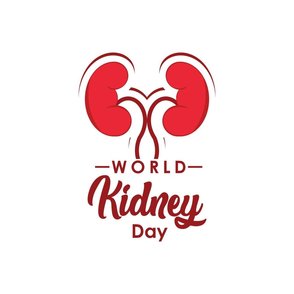 World Kidney Day Vector For Print and Celebrate