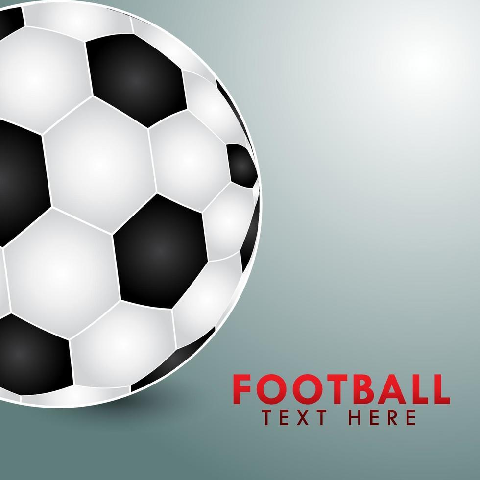 diseño de fútbol para publicidad de fondo. vector