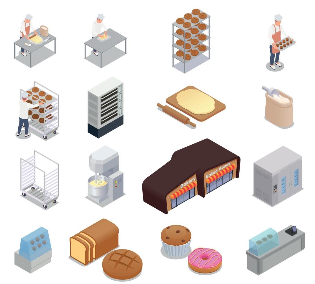 Bakery Icons Set vector