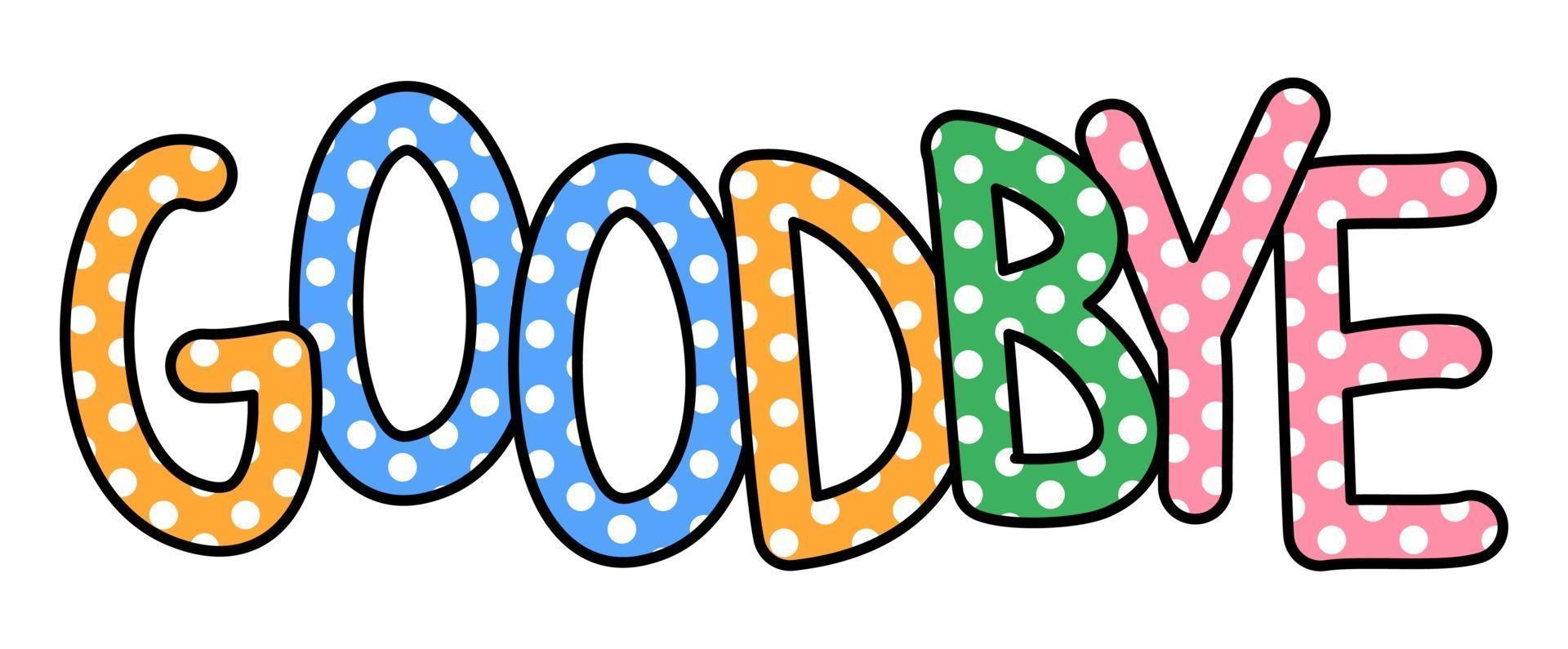 Clipart Of Goodbye