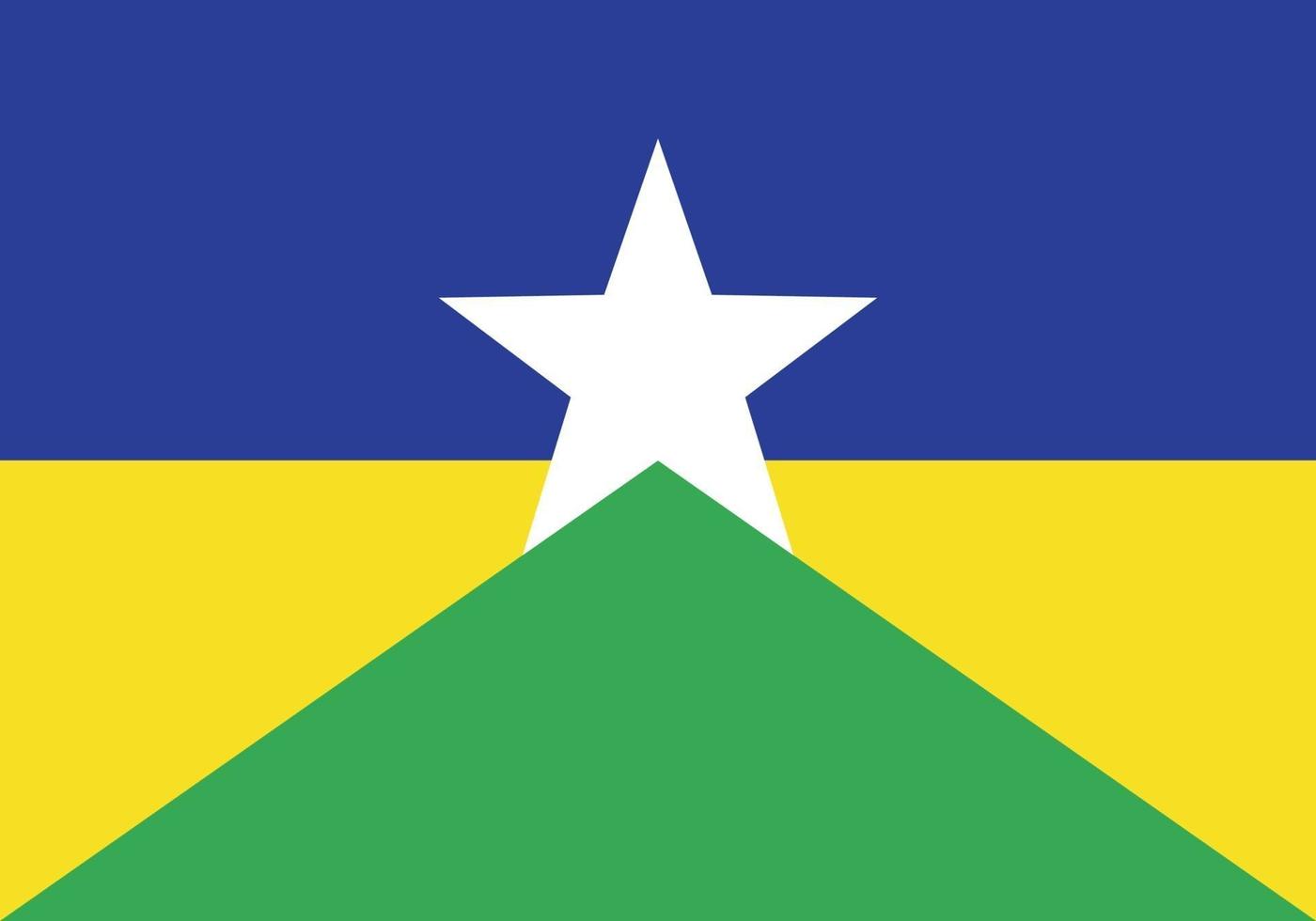 Rondonia officially flag vector