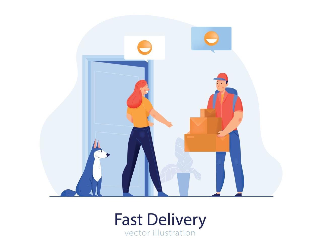 Fast Delivery Illustration vector