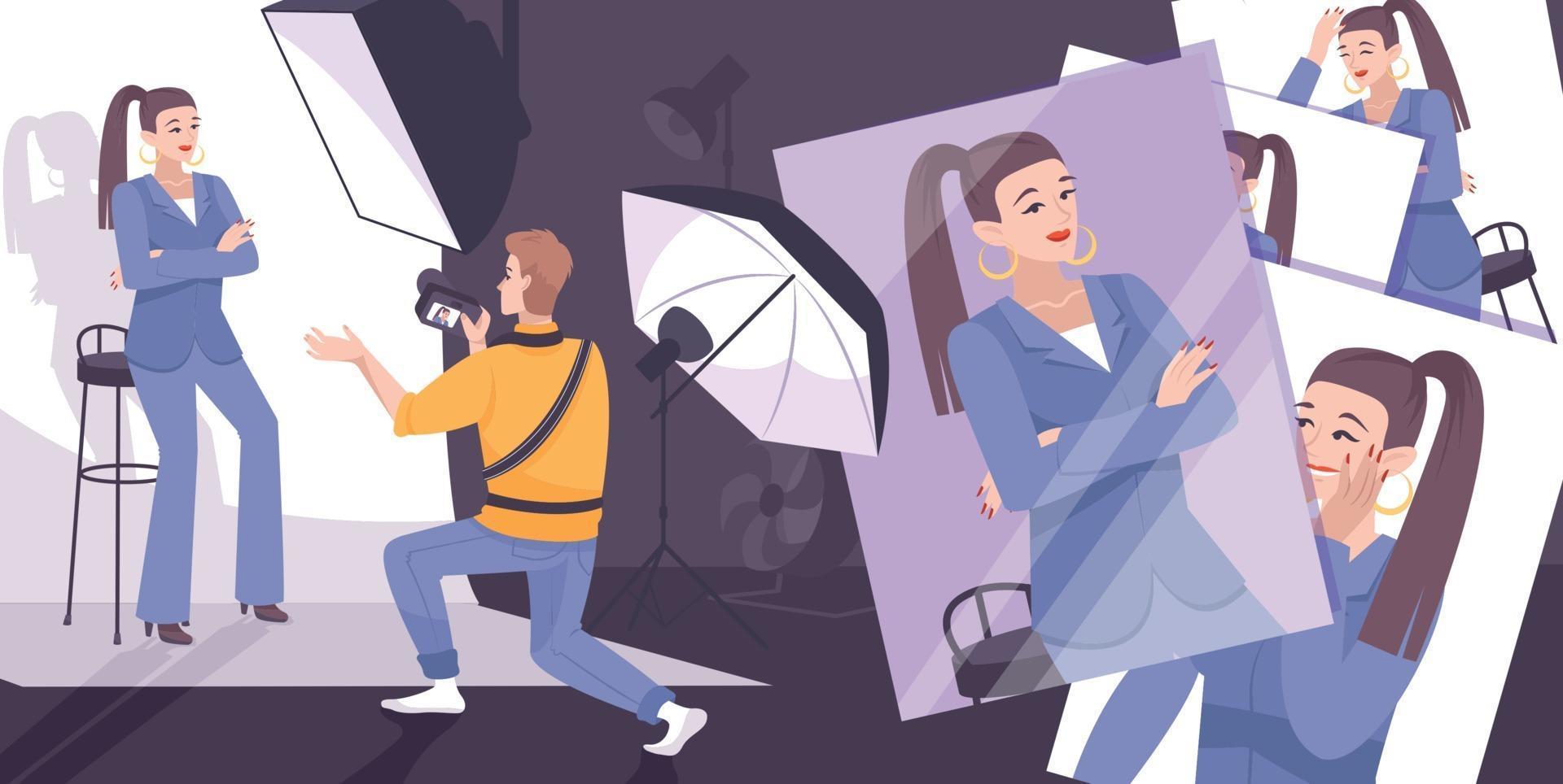 Photography Process Background vector