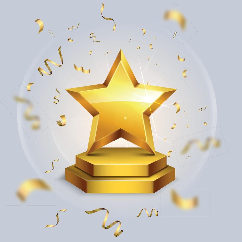 Star Award Realistic Background vector