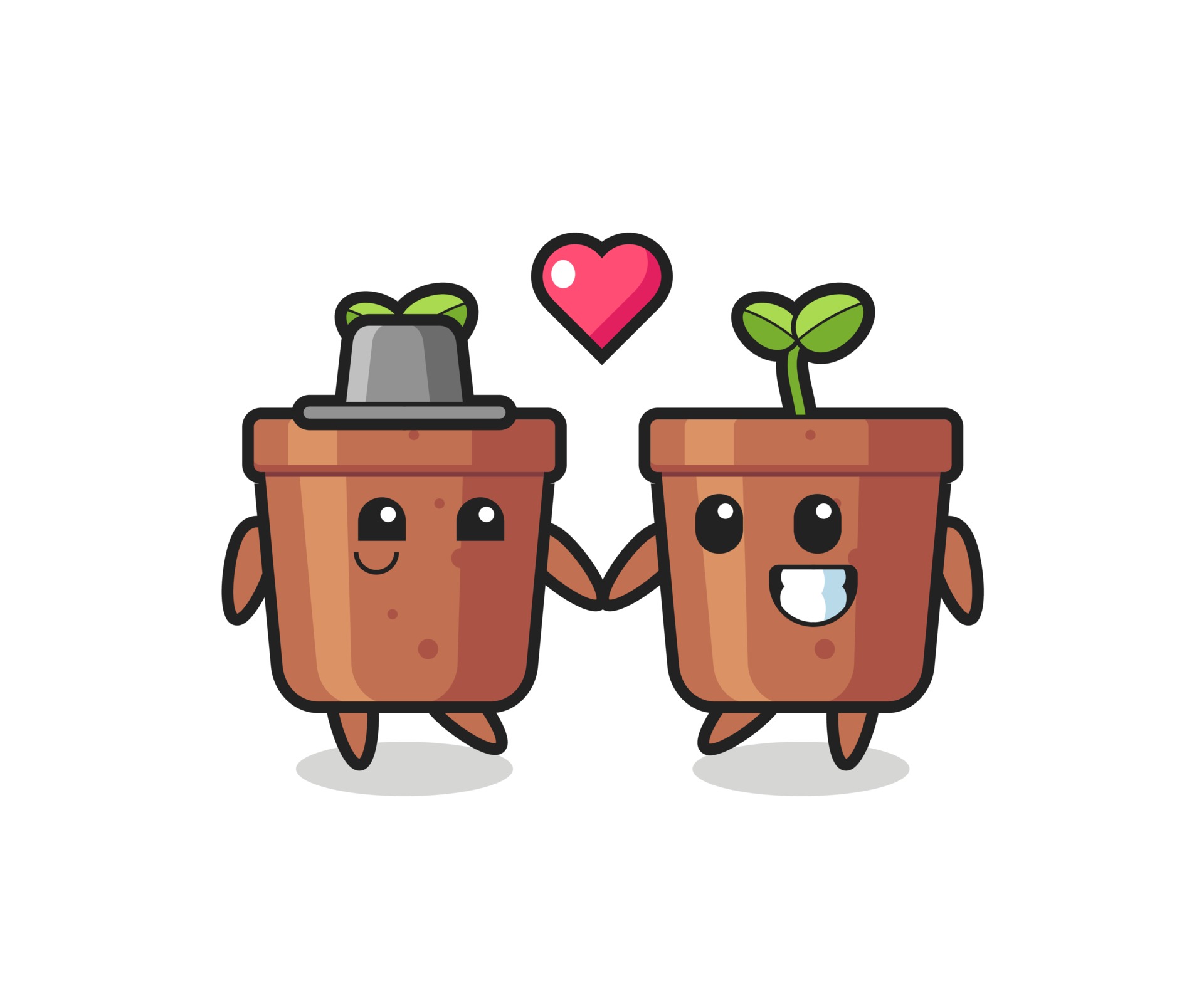 plant pot cartoon character couple with fall in love gesture 3290842 Vector Art at Vecteezy plant pot cartoon character couple with fall in love gesture 3290842 Vector Art at Vecteezy