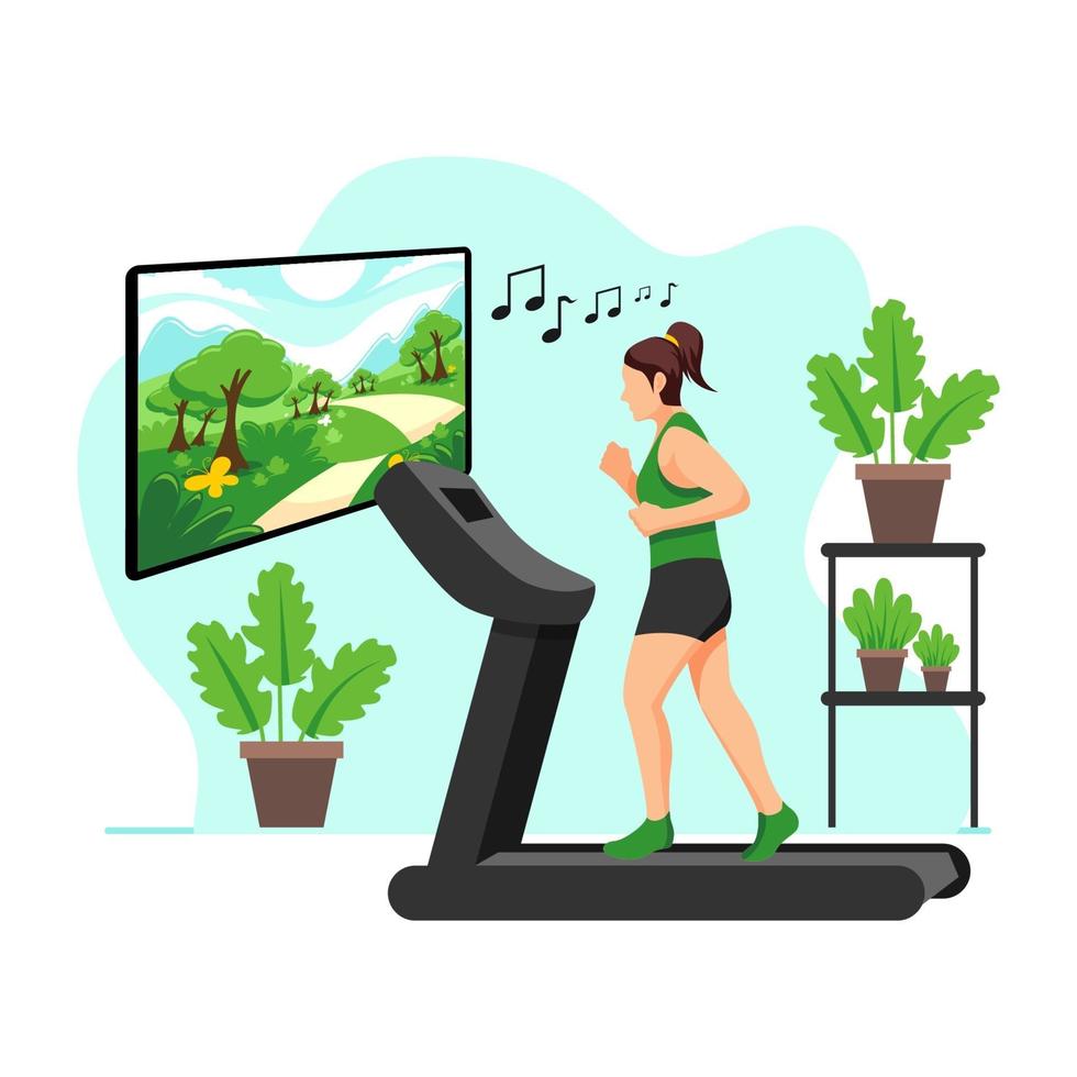 Enjoy Virtual Run vector