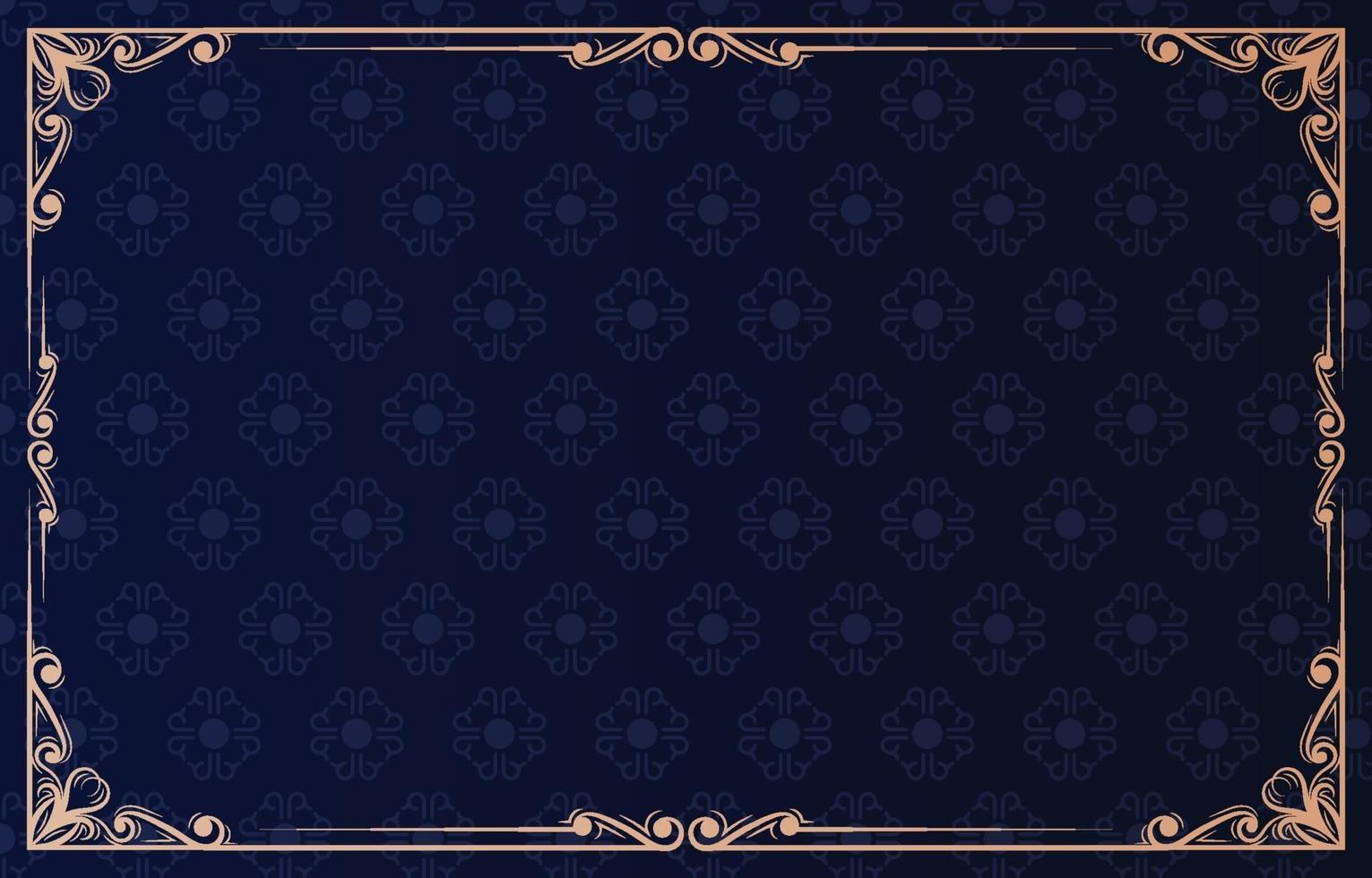 Vintage Frame Ornament Background vector