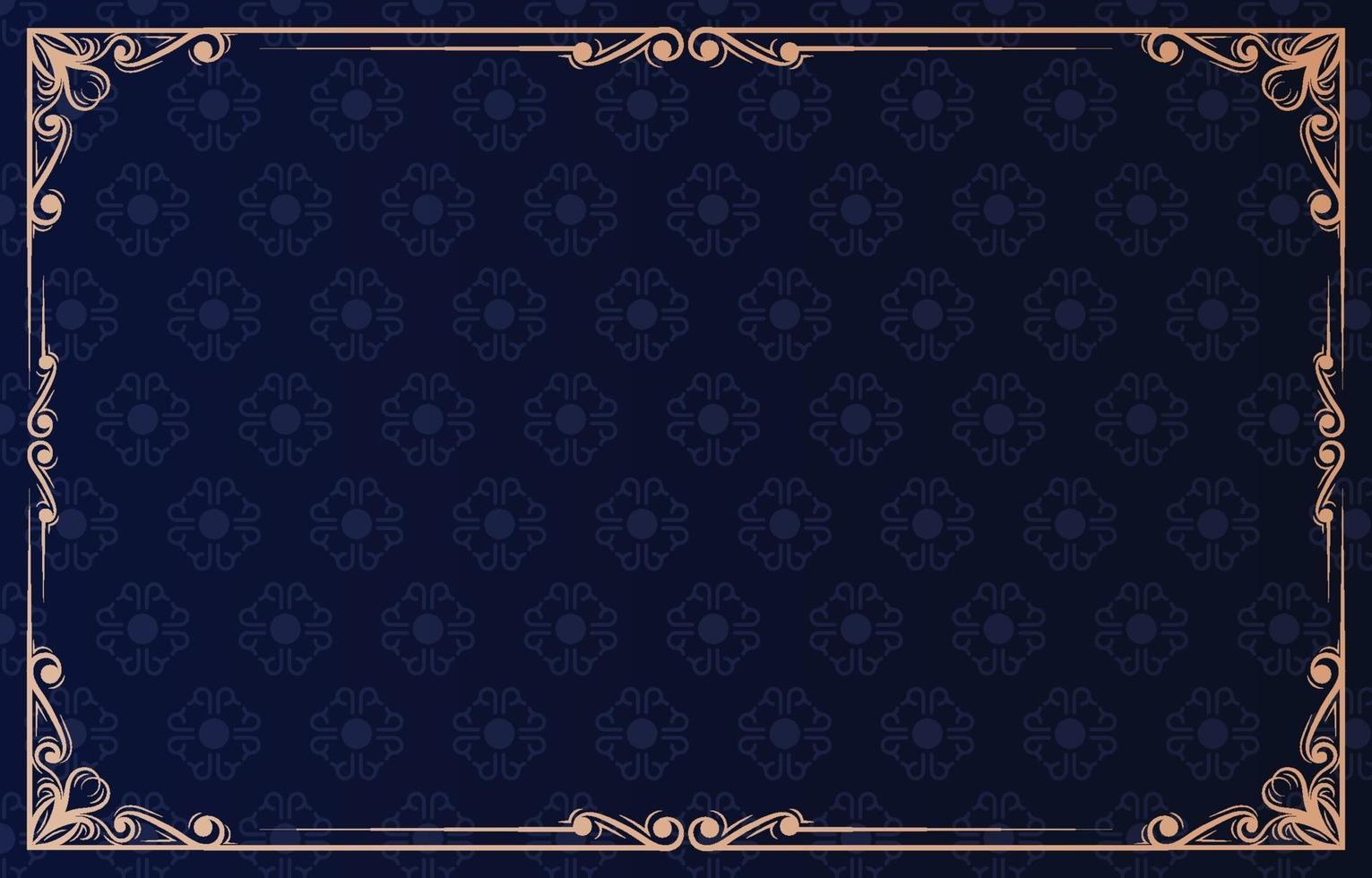 Vintage Frame Ornament Background vector