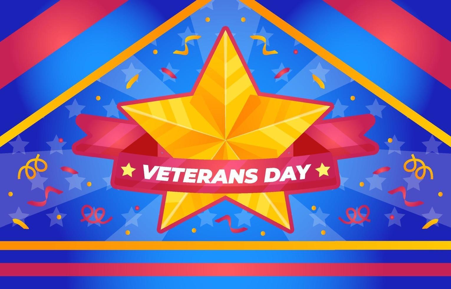 fondo del día de los veteranos vector