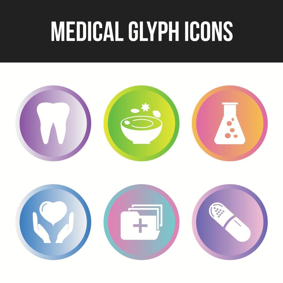 Beautiful 6 icons pack of Medical vector icons