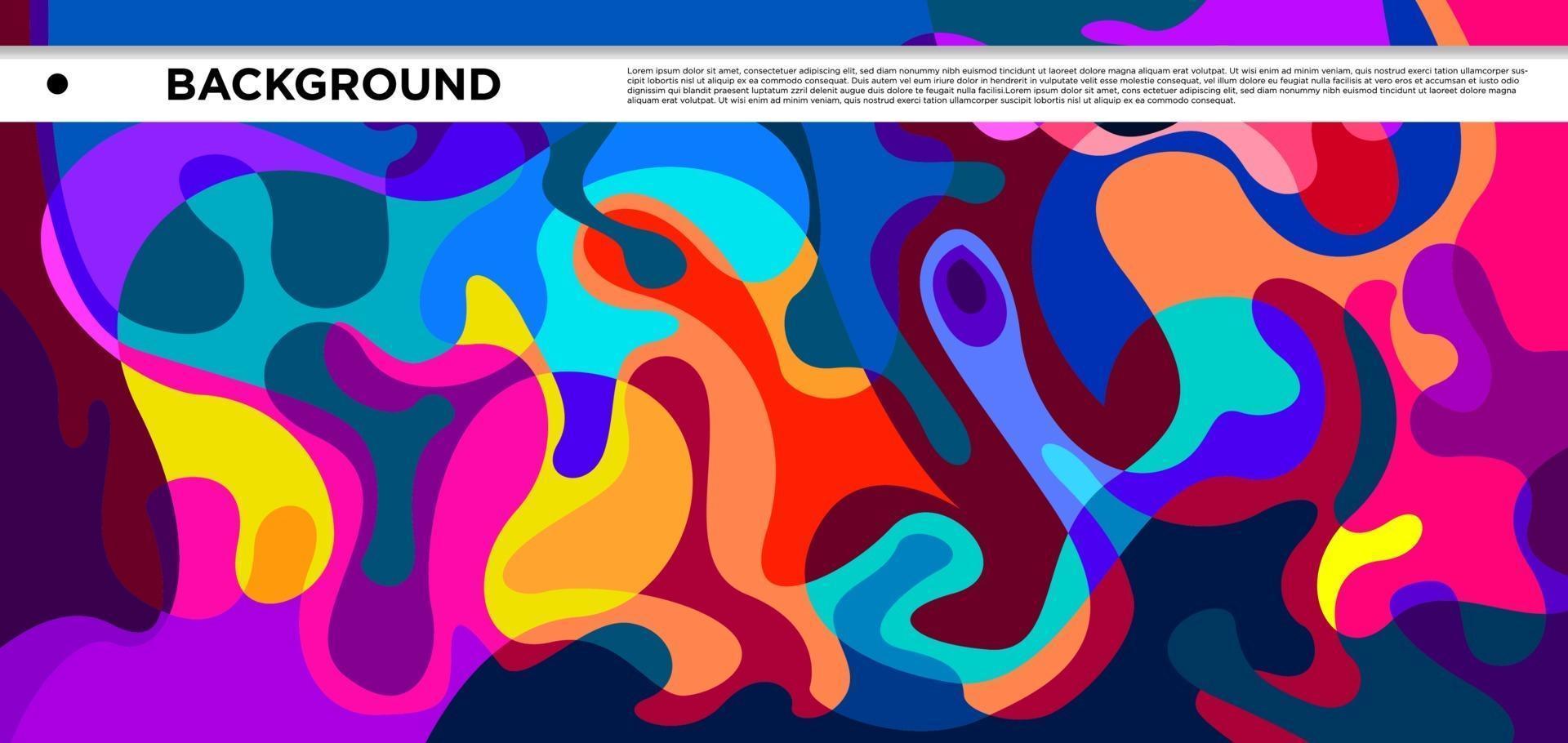 Vector colorful liquid and fluid abstract background