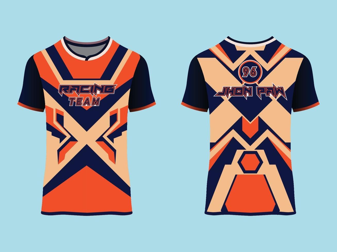 Sport Clothes Abstract Racing Design vector