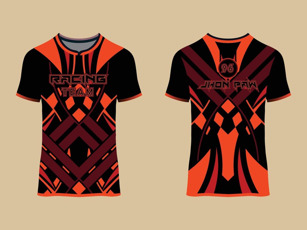 ropa deportiva diseño de carreras abstracto vector