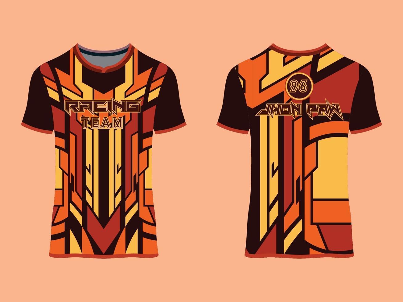 ropa deportiva diseño de carreras abstracto vector