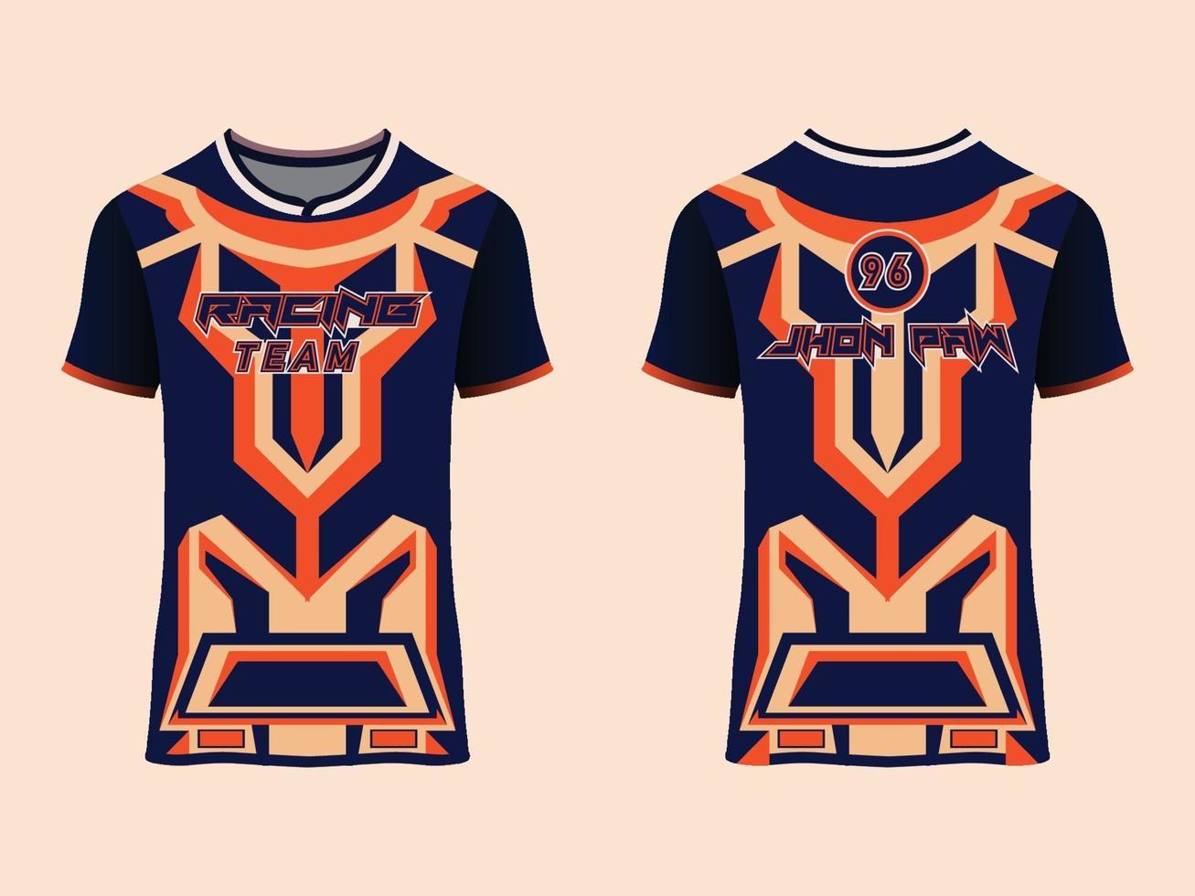 ropa deportiva diseño de carreras abstracto vector