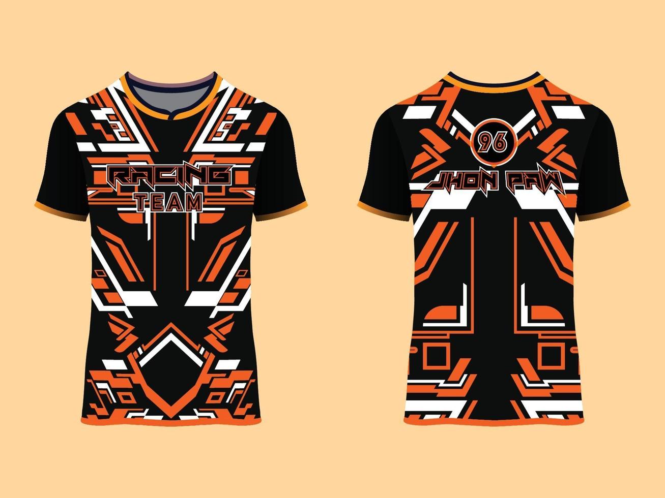 Sport Clothes Abstract Racing Design vector