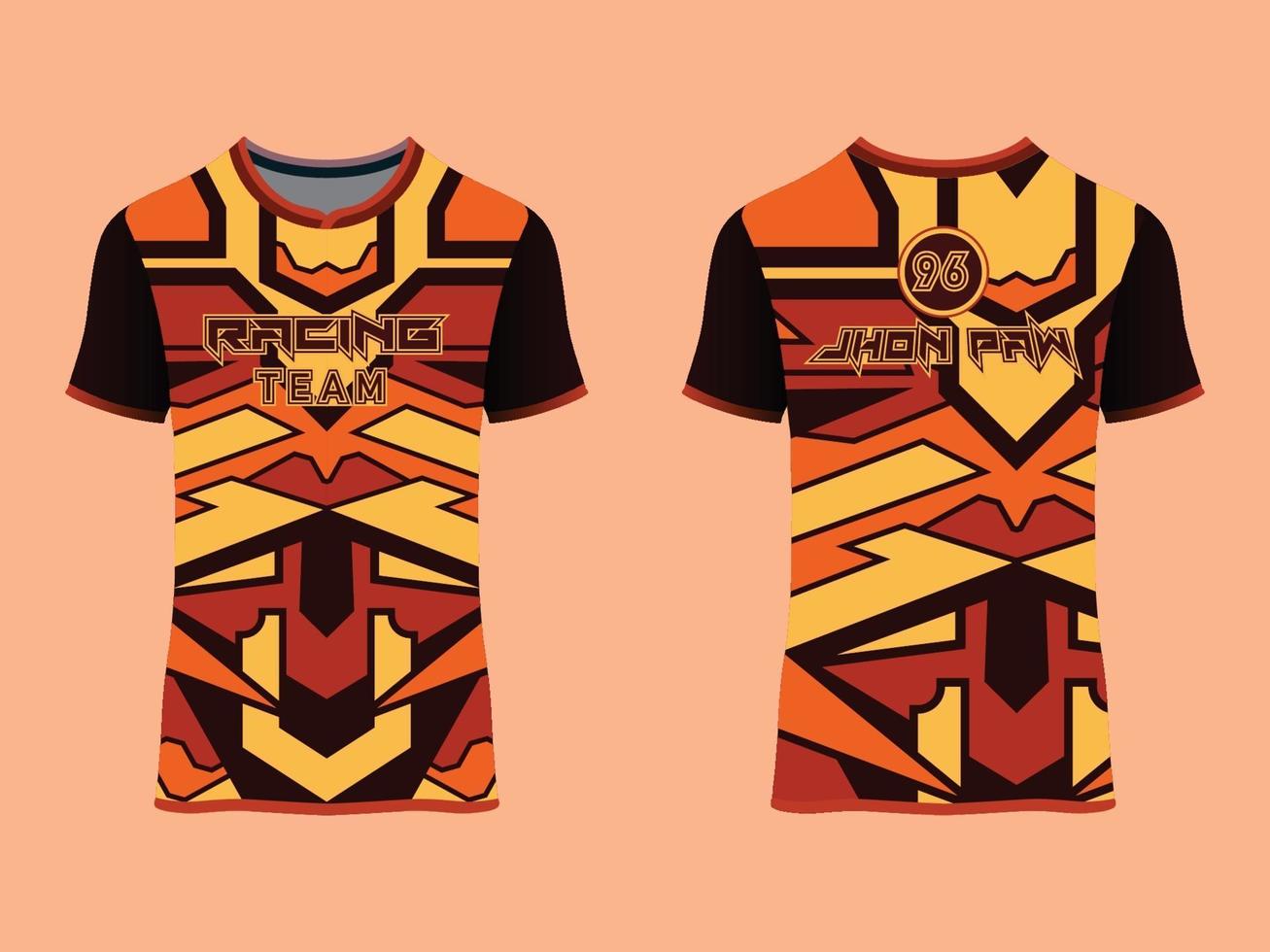 Sport Clothes Abstract Racing Design vector