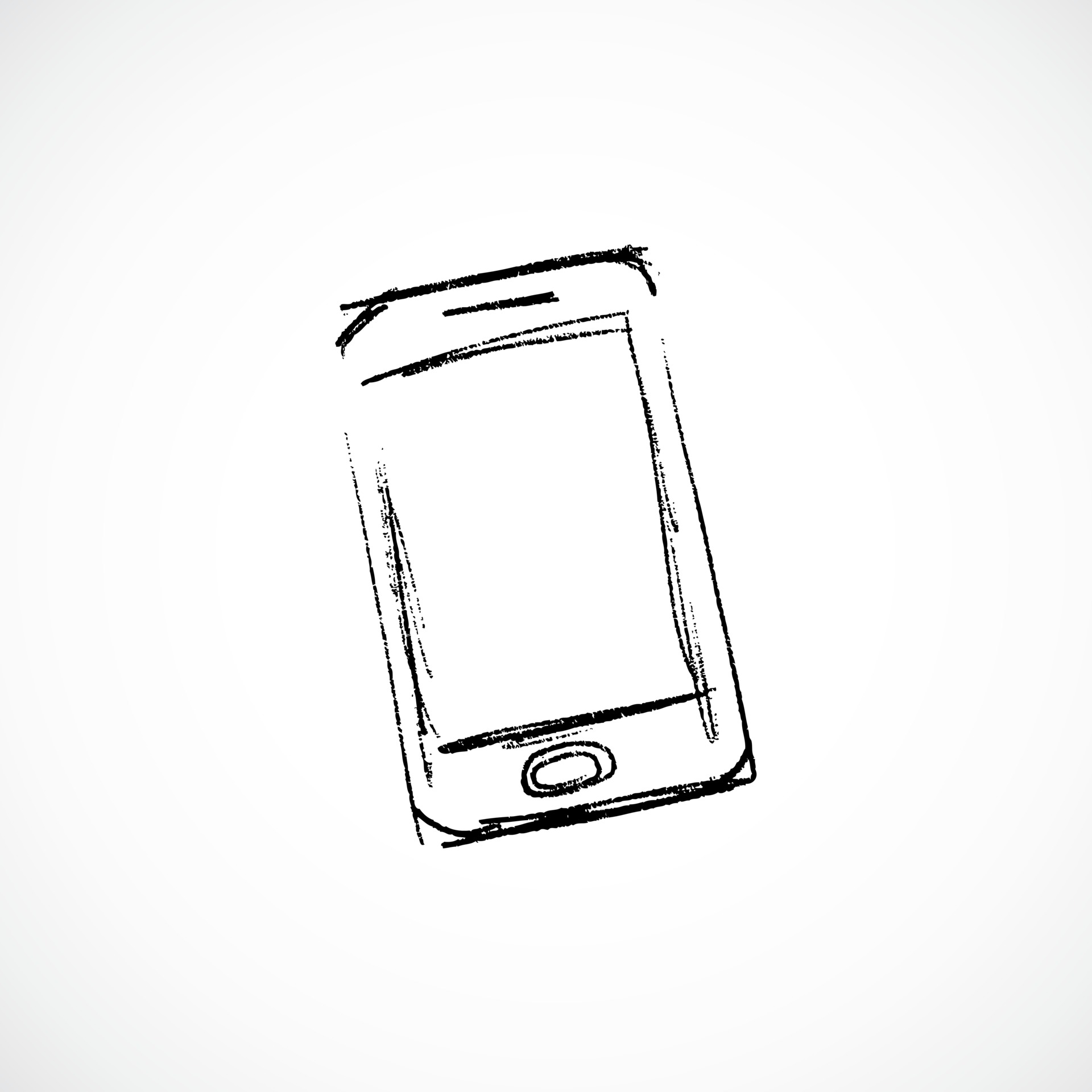 Black And White Smartphone Mockup With Hand Smartphone Drawing Smartphone  Sketch Mobile PNG and Vector with Transparent Background for Free Download