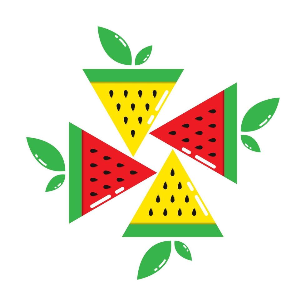 diseño de icono de plantilla de logotipo de sandía vector