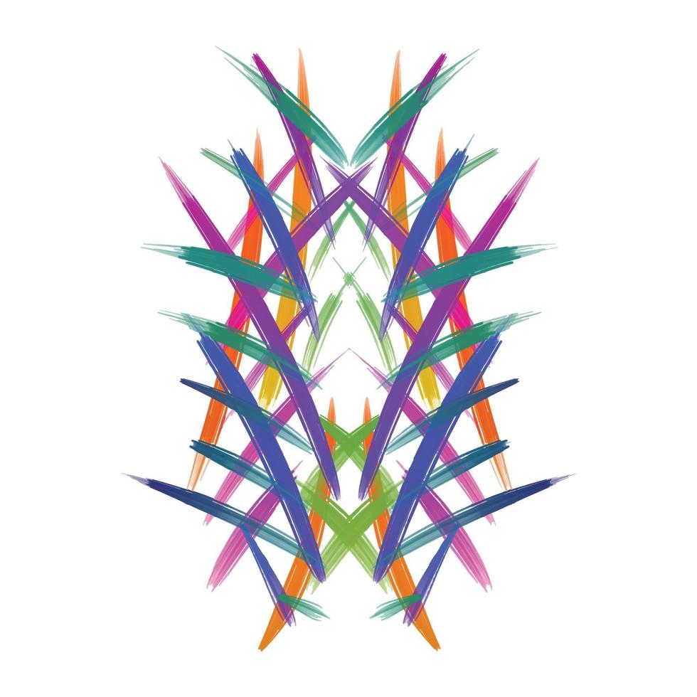 Abstraction brush background vector
