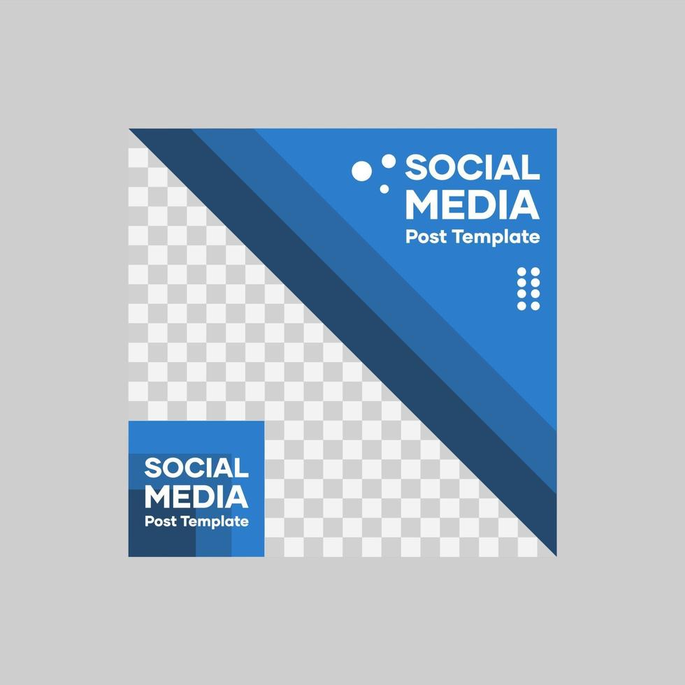 Social media post template vector
