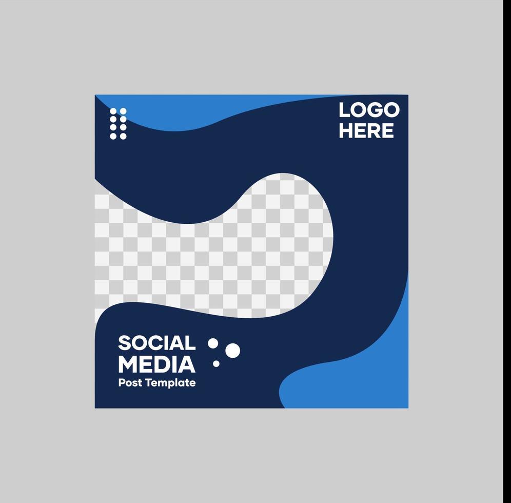 Social media post template vector